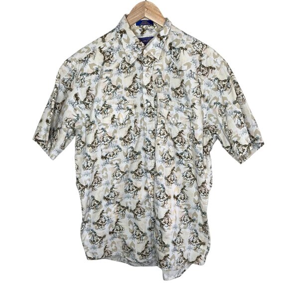 Pendleton Mens Western Pearl Snap Short Sleeve Button-Up Shirt Medium - Picture 1 of 9
